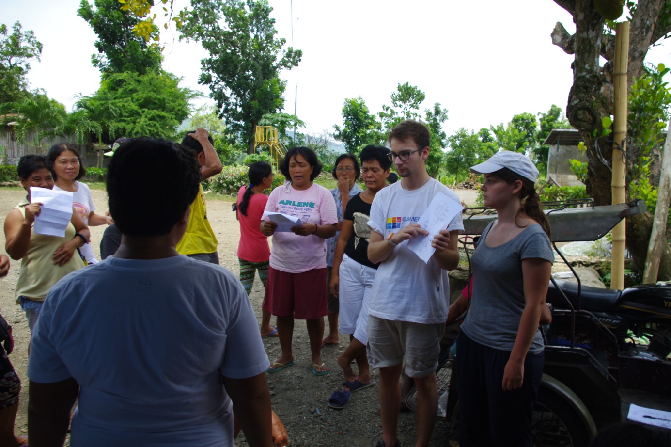 Témoignages de volontaires de CAMELEON aux Philippines