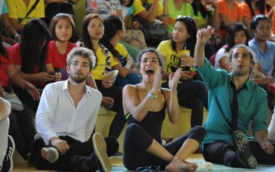 Le chanteur Mikelangelo Loconte et l’actrice Sabrina Ouazani en mission à CAMELEON