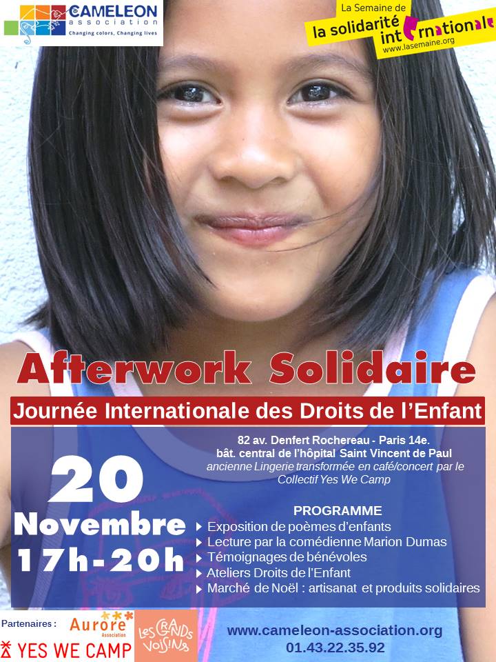 Afterwork Solidaire : Journée Internationale des Droits de l’Enfant