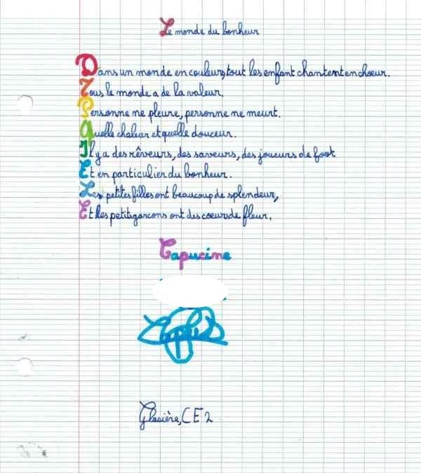 Grande gagnante du concours de poésie !