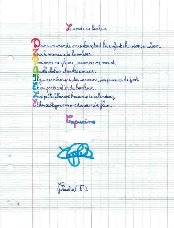 Grande gagnante du concours de poésie !