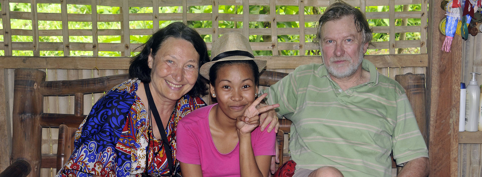 Anita et Didier ont enfin pu rencontrer Christine qu’ils parrainaient depuis 6 ans !