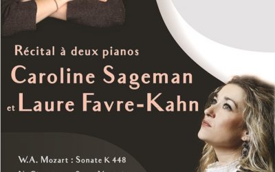 CONCERT CARITATIF – Récital à deux pianos Laure Favre Kahn & Caroline Sageman