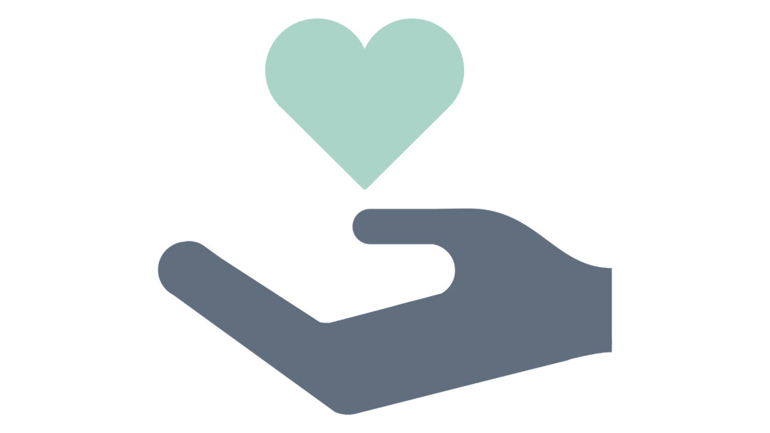 Illustration of donation support icons